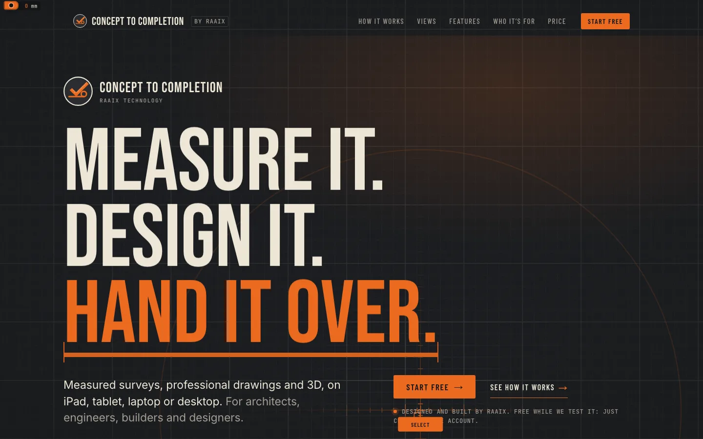 Concept to Completion on a desktop screen